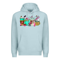 Blue Mist hair hustler coffee cups Premium Hoodie - texasbilliewilder