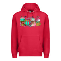Cardinal hair hustler coffee cups Premium Hoodie - texasbilliewilder