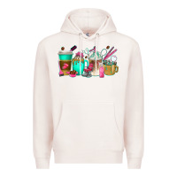 Pale Pink hair hustler coffee cups Premium Hoodie - texasbilliewilder