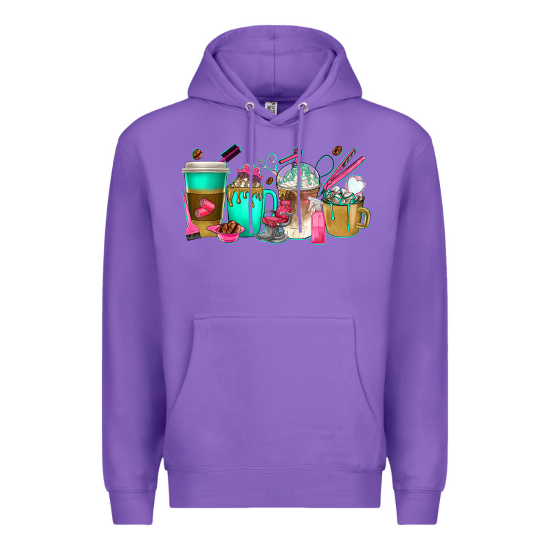 Hair Hustler Coffee Cups Premium Hoodie by texasbilliewilder | Teevron