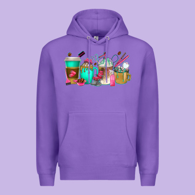Hair Hustler Coffee Cups Premium Hoodie Designed By Texasbilliewilder