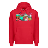 Red hair hustler coffee cups Premium Hoodie - texasbilliewilder