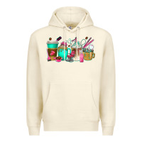 Sandshell hair hustler coffee cups Premium Hoodie - texasbilliewilder
