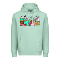 Seafoam hair hustler coffee cups Premium Hoodie - texasbilliewilder