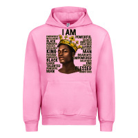 Fuchsia Pink afro man black king i am Urban Hoodie - texasbilliewilder