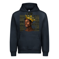 Navy afro man black king i am Urban Hoodie - texasbilliewilder