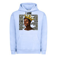 Pigment Grape Ice afro man black king i am Urban Hoodie - texasbilliewilder