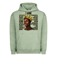 Pigment Oil Green afro man black king i am Urban Hoodie - texasbilliewilder