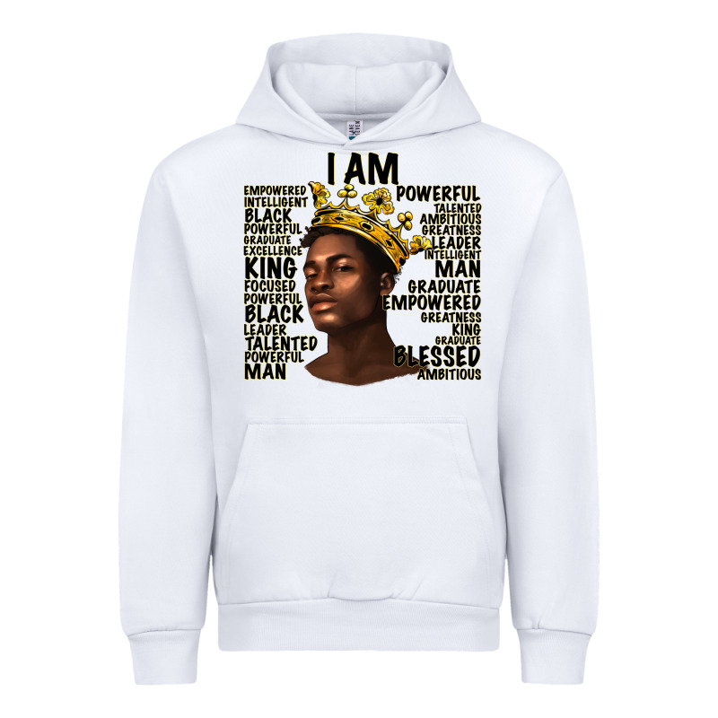 Afro Man Black King I Am Urban Hoodie by texasbilliewilder | Teevron