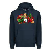 Navy viva mexico Premium Hoodie - Zillion Design Studio