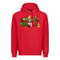 Red viva mexico Premium Hoodie - Zillion Design Studio