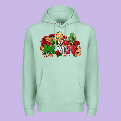 Viva Mexico Premium Hoodie Designed By Zillion Design Studio