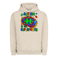 Pigment French Oak autism is his superpower ripped Urban Hoodie - Zillion Design Studio