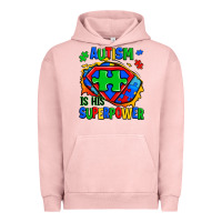 Pigment Salmon autism is his superpower ripped Urban Hoodie - Zillion Design Studio