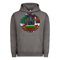 Pigment Tornado Black Angus Cattle Merry Christmas Urban Hoodie - RanaPortraitStore