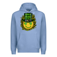 Colony Blue st. patrick's day pinch proof lucky face Premium Hoodie - RanaPortraitStore