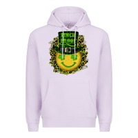 Lilac st. patrick's day pinch proof lucky face Premium Hoodie - RanaPortraitStore