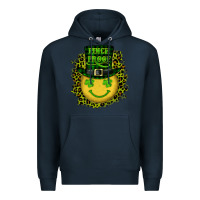 Navy st. patrick's day pinch proof lucky face Premium Hoodie - RanaPortraitStore