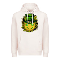 Pale Pink st. patrick's day pinch proof lucky face Premium Hoodie - RanaPortraitStore