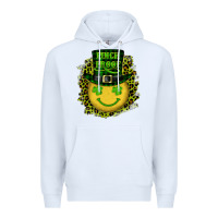 White st. patrick's day pinch proof lucky face Premium Hoodie - RanaPortraitStore