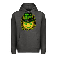 Charcoal Heather st. patrick's day pinch proof lucky face Premium Hoodie - RanaPortraitStore