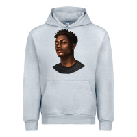 Heather Grey afro man Urban Hoodie - texasbilliewilder