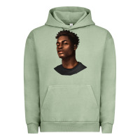 Pigment Oil Green afro man Urban Hoodie - texasbilliewilder