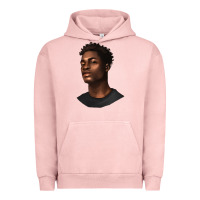 Pigment Salmon afro man Urban Hoodie - texasbilliewilder