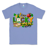 Colony Blue one lucky teacher Classic Tee - FaDigitalArtStudio