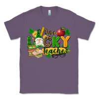 Lavender one lucky teacher Classic Tee - FaDigitalArtStudio