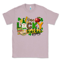 Lilac one lucky teacher Classic Tee - FaDigitalArtStudio