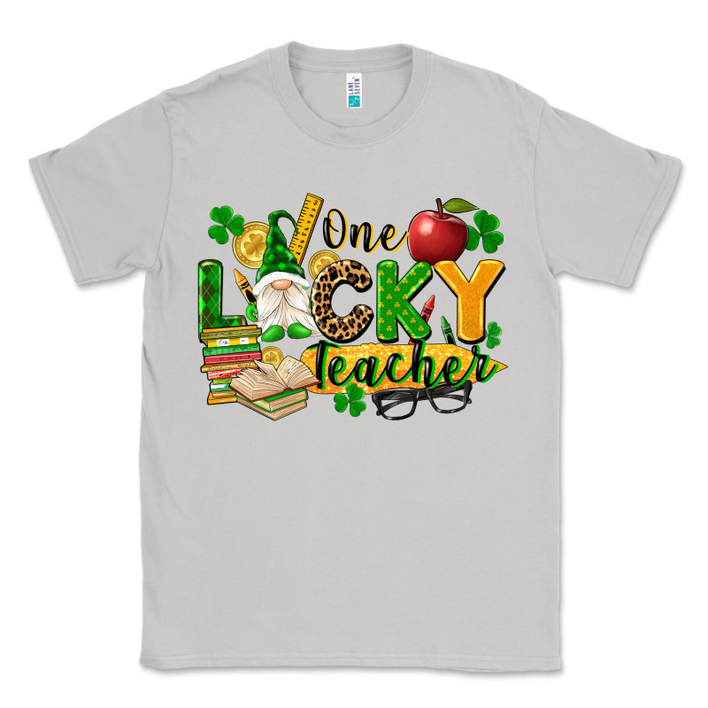 One Lucky Teacher Classic Tee by FaDigitalArtStudio | Teevron