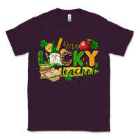 Plum one lucky teacher Classic Tee - FaDigitalArtStudio