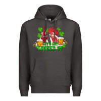 Smoke st. patrick's day roosters let's get lucked up Premium Hoodie - RanaPortraitStore