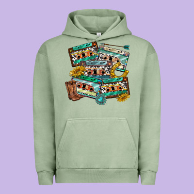 Urban Hoodie 90s country casette tapes