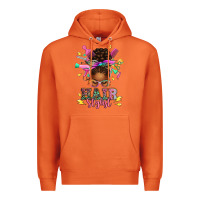 Carrot hair stylist afro messy bun Premium Hoodie - texasbilliewilder