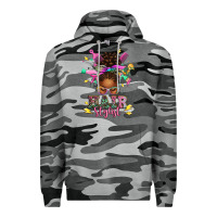 Slate Camo hair stylist afro messy bun Premium Hoodie - texasbilliewilder