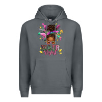 Rock hair stylist afro messy bun Premium Hoodie - texasbilliewilder