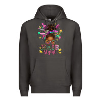 Smoke hair stylist afro messy bun Premium Hoodie - texasbilliewilder