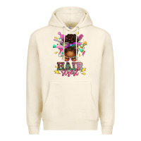 Tofu hair stylist afro messy bun Premium Hoodie - texasbilliewilder