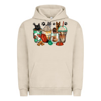 Pigment French Oak german shepherd black and grey cat coffee cups Urban Hoodie - Zillion Design Studio