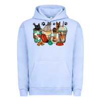German Shepherd Black And Grey Cat Coffee Cups Urban Hoodie | Teevron
