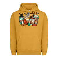 Pigment Peanut Butter german shepherd black and grey cat coffee cups Urban Hoodie - Zillion Design Studio