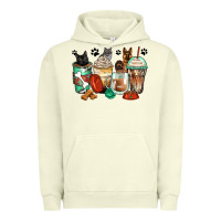 Pigment Pistachio german shepherd black and grey cat coffee cups Urban Hoodie - Zillion Design Studio