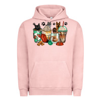 Pigment Salmon german shepherd black and grey cat coffee cups Urban Hoodie - Zillion Design Studio
