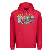 Cardinal hairstylist coffee cups Premium Hoodie - texasbilliewilder