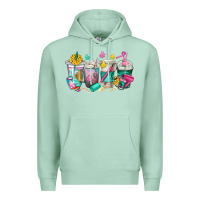 Seafoam hairstylist coffee cups Premium Hoodie - texasbilliewilder