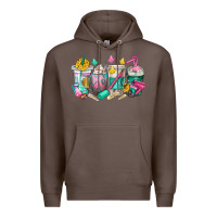 Coffee hairstylist coffee cups Premium Hoodie - texasbilliewilder