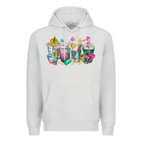 Dove Grey hairstylist coffee cups Premium Hoodie - texasbilliewilder
