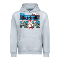 Heather Grey baseball mimi with leopard Urban Hoodie - Zillion Design Studio